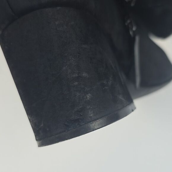 Schutz Women's Black Suede Booties Block Heel size EU 39 / US 9 - Picture 8 of 11